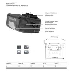 Ortlieb Micro Two Satteltasche -Schwalbe Geschäft ortlieb micro two satteltasche 2021 p 307569 3