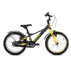 S'Cool XXlite EVO Alloy 16 1-S FL Kinderfahrrad 16" -Schwalbe Geschäft scool xxlite 16 evo alloy grau gelb 2020 92123