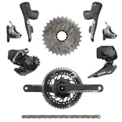 Sram Red ETap AXS Disc Schaltgruppe Flat Mount (2x12)