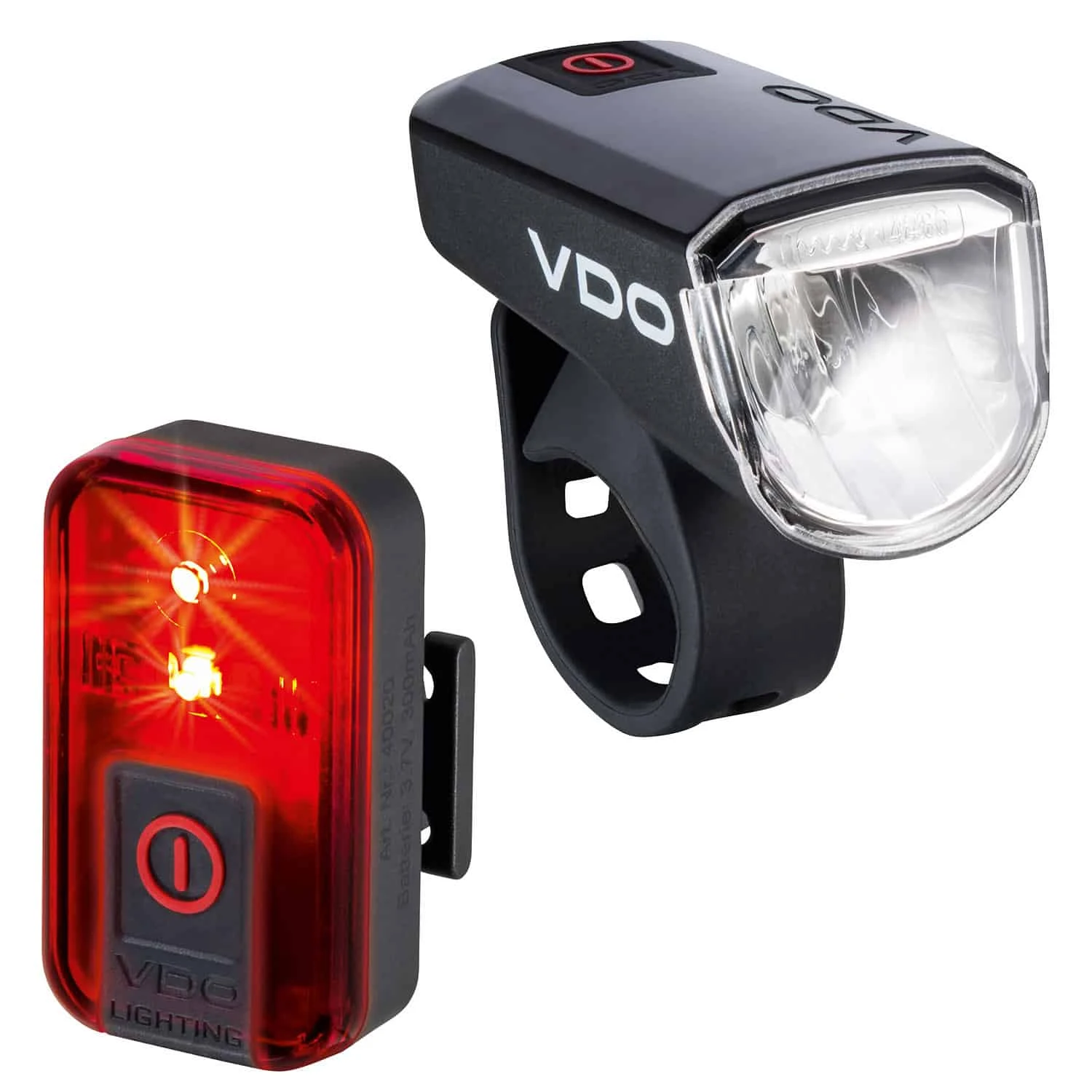 VDO Eco Light M30 + Red Fahrrad-Frontlicht + Rücklicht 2 VDO Eco Light M30 + Red Fahrrad-Frontlicht + Rücklicht – Bild 2